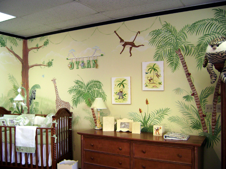 Bellini Safari Mural - Aventura--Nursery Wall Mural